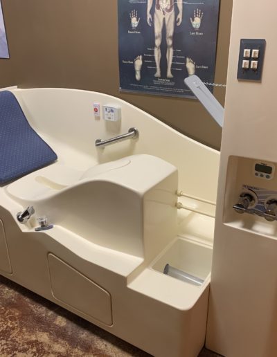 Colon hydrotherapy equipment, for detox and wellness treatments.